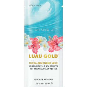Tan Asz U Luau Gold 500X – תחליב שיזוף ברונזר עוצמתי בניחוח טרופי אקזוטי | 22 מ״ל