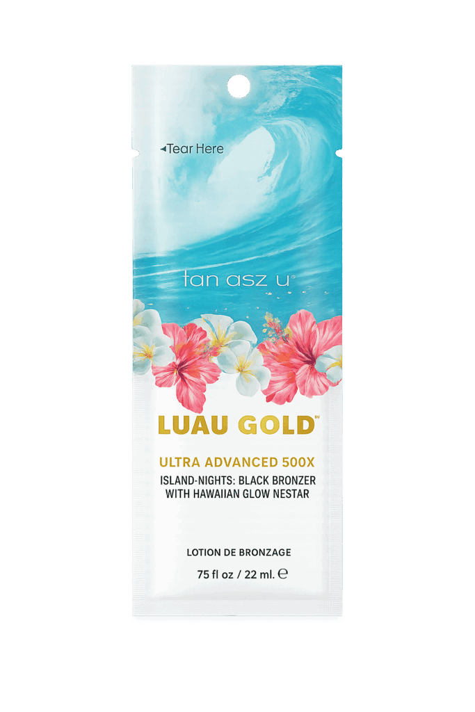 Tan Asz U Luau Gold 500X – תחליב שיזוף ברונזר עוצמתי בניחוח טרופי אקזוטי | 22 מ״ל