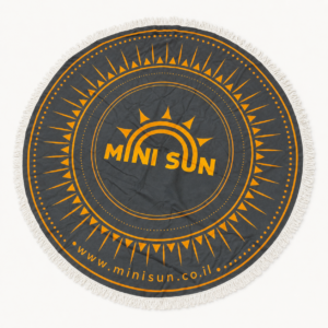 מגבת חוף עגולה ממותגת MiniSun