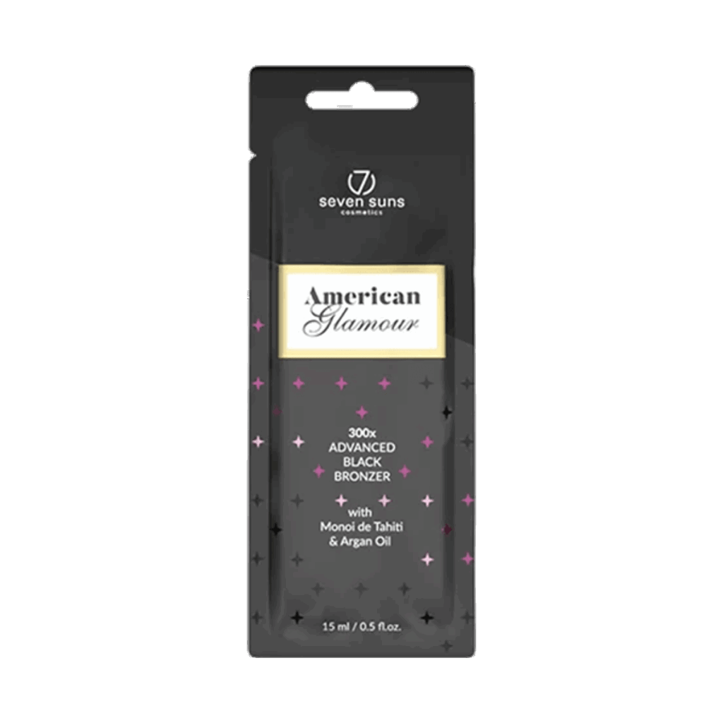 American Glamour 15ML שקית קרם חד"פ שיזוף למכונה