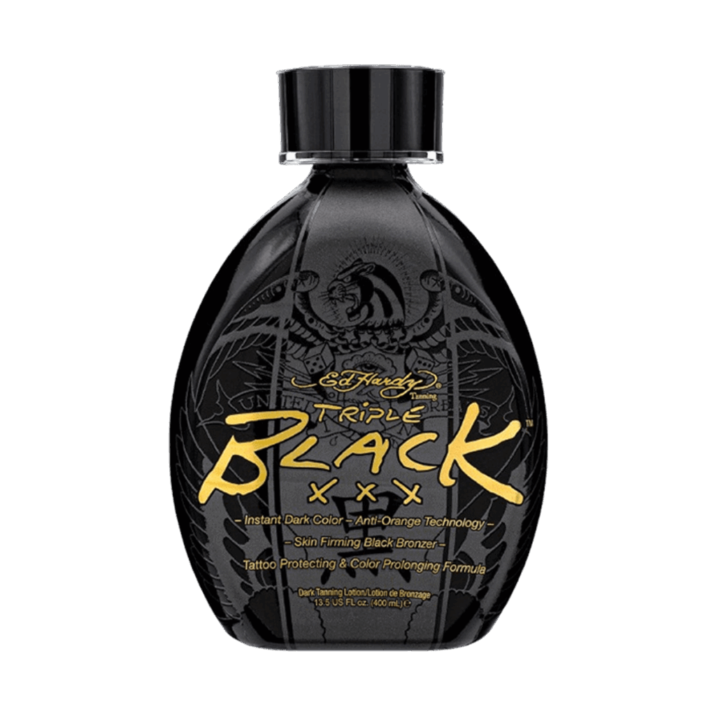 Ed Hardy BLACK XXX 400ML קרם שיזוף כהה למכונה