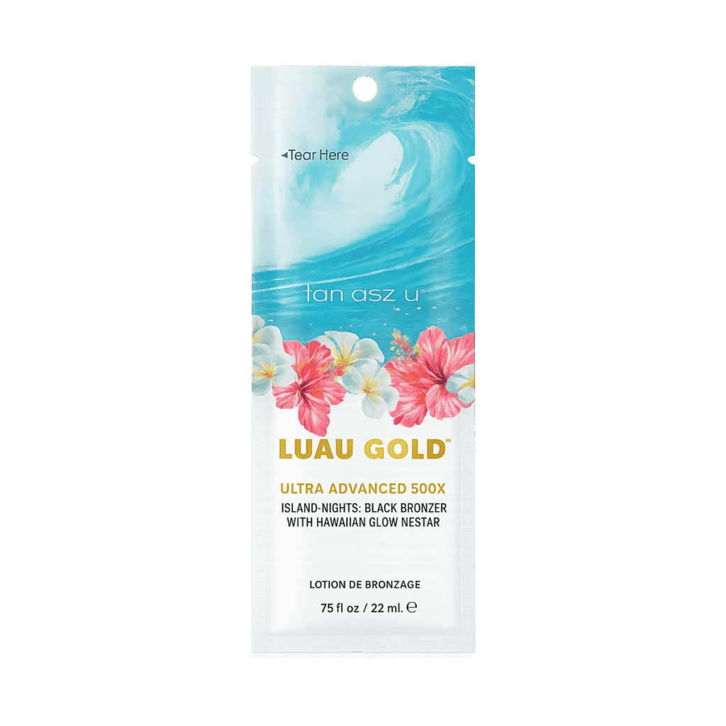 Tan Asz U Luau Gold 500X – תחליב שיזוף ברונזר עוצמתי בניחוח טרופי אקזוטי | 22 מ״ל